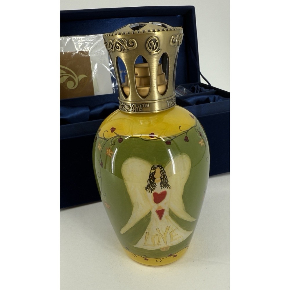 Ne' Qwa Art Fragrance Lamp Collection Cindy Shamp oil Angel Love Peace‎ Faith